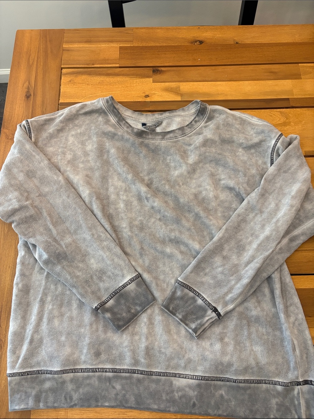 Women's Washed Crewneck Sweatshirt - Gray